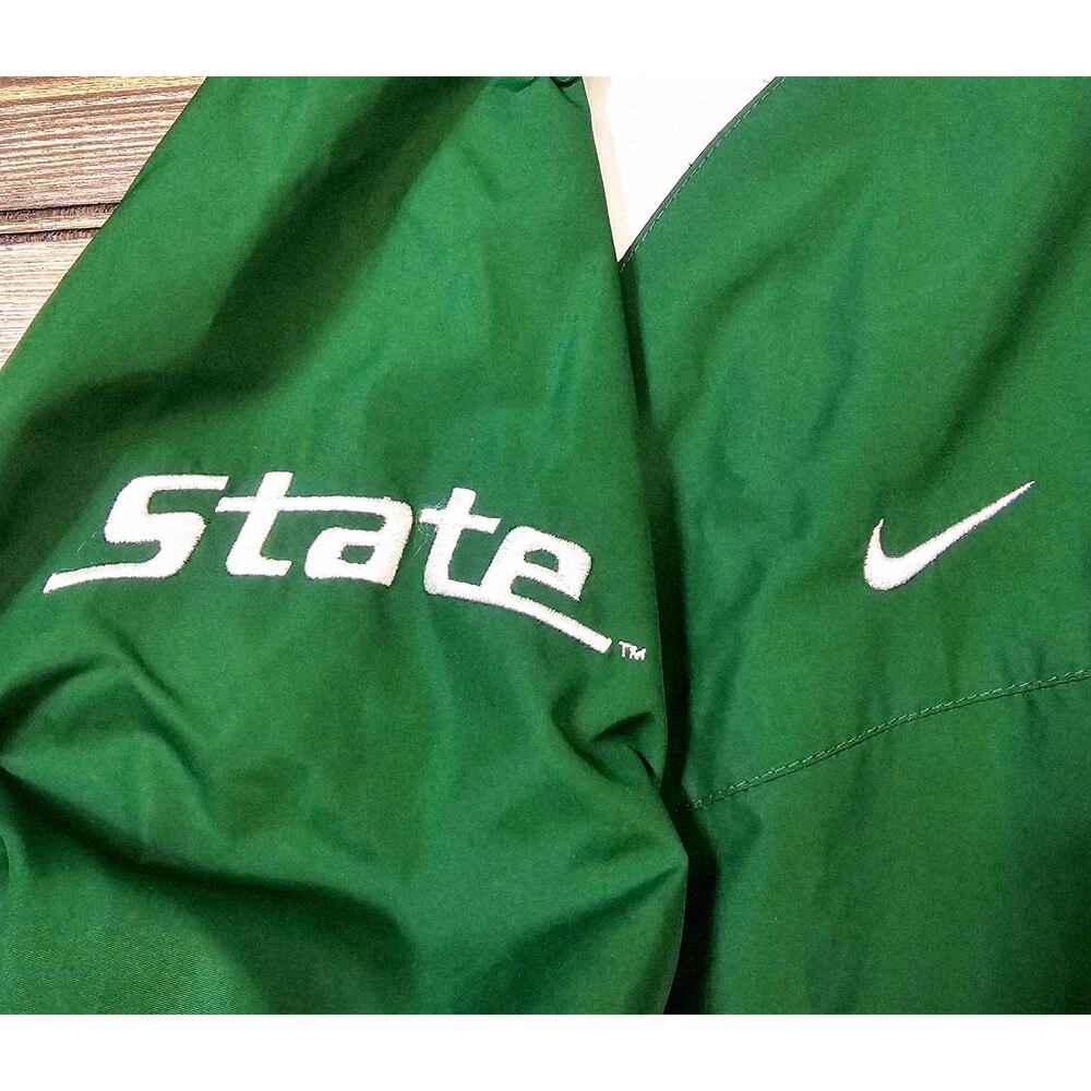 Vintage Y2K Men’s Nike Michigan State Spartans Full Zip Windbreaker Size Medium - Picture 3 of 7